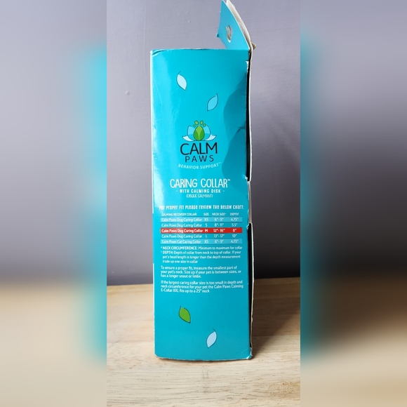 CALM PAWS - CARING COLLAR (W CALMING DISK) (M) 12"-16" - Picture 4 of 4